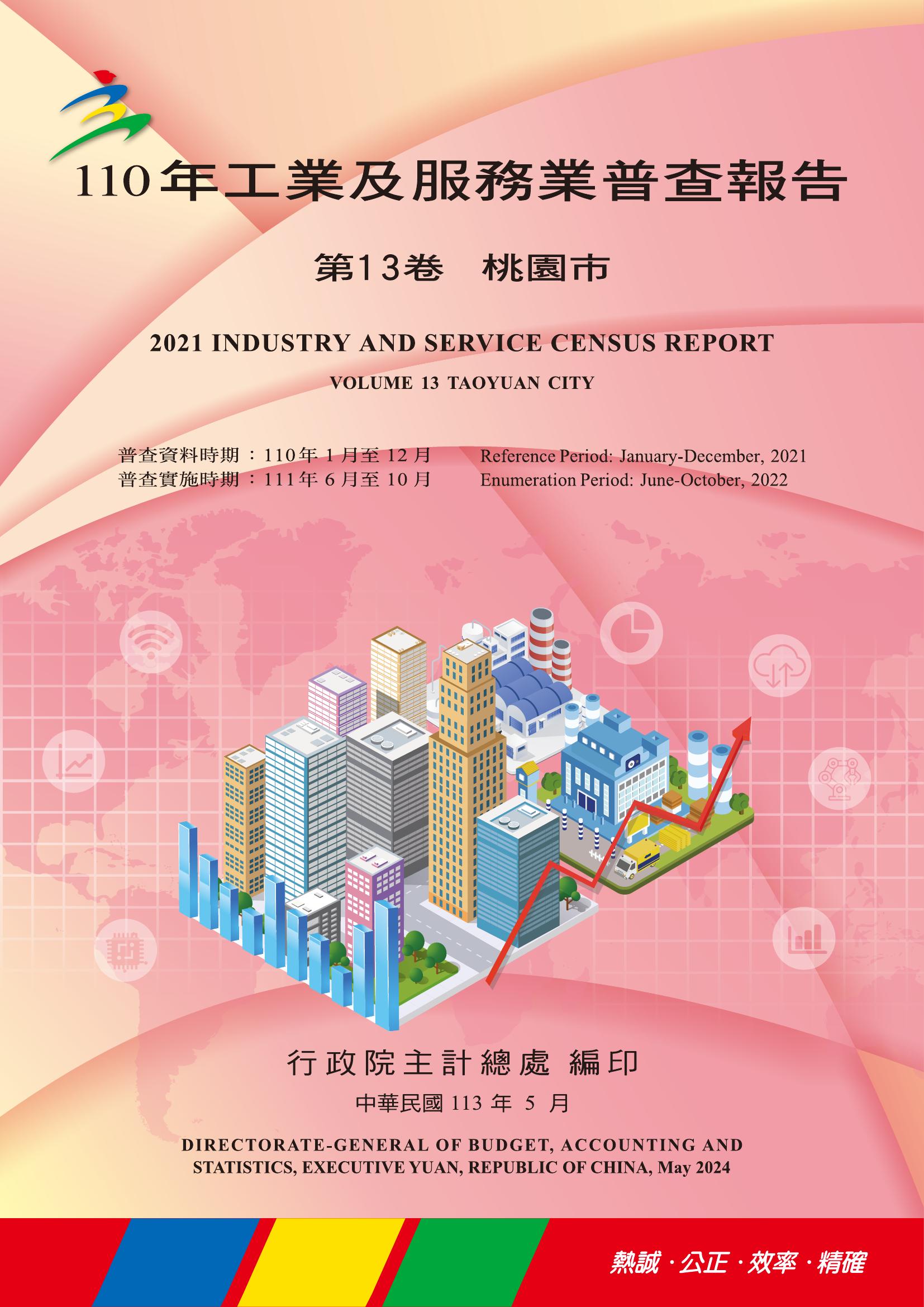 工業及服務業普查報告. 110年. 第13卷, 桃園市
